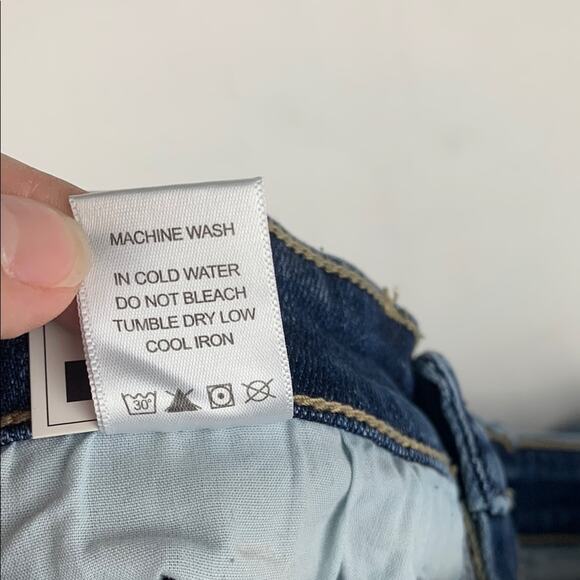 Judy Blue size 7 27 new Mid rise Blue Skinny Capri Jeans distressed summer NWT - Picture 9 of 11